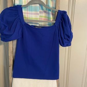 Blue boutique top